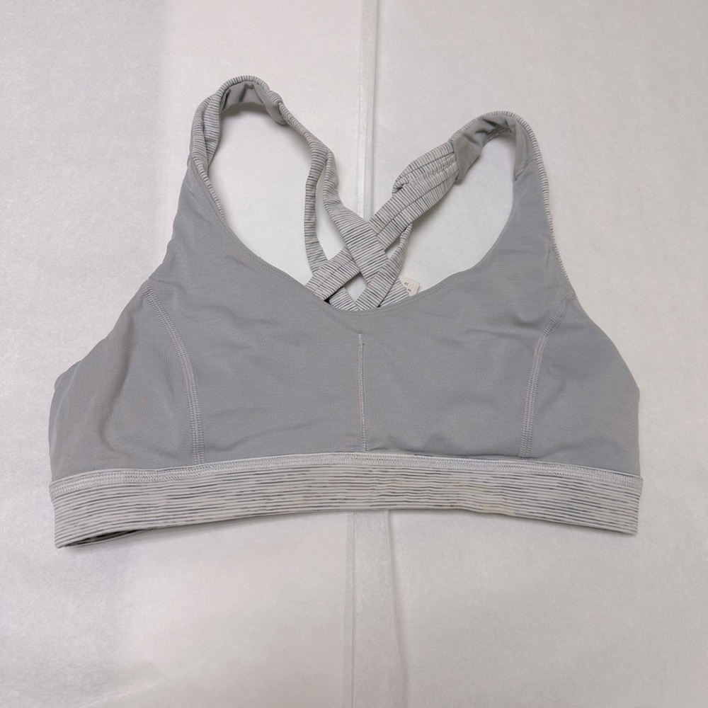 Lululemon Stash N’ Run Bra Wee Are From Space Nimbus Battleship Ice Grey🌻 - Picture 3 of 8